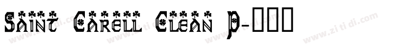 Saint Carell Clean P字体转换